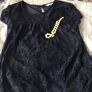 Speechless lace dress navy blue
